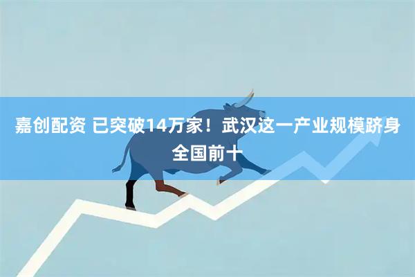 嘉创配资 已突破14万家！武汉这一产业规模跻身全国前十
